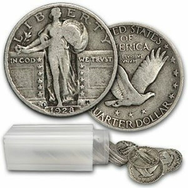 $10 Face Value 90% Silver Standing Liberty Quarters