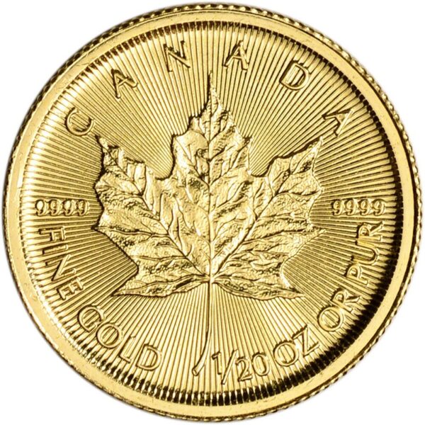 1/20 oz Canadian Gold Maple Leaf Coin