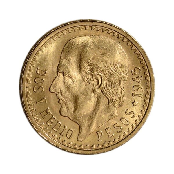 Mexico Gold 2 1/2 Pesos