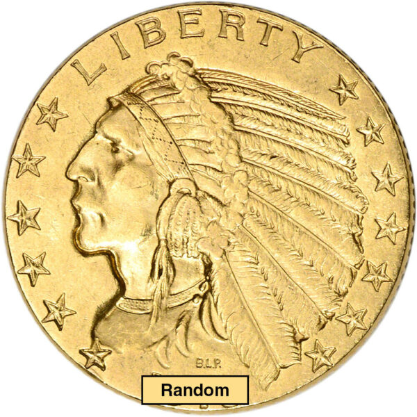$5 Indian Half Eagle Gold Coin (AU)