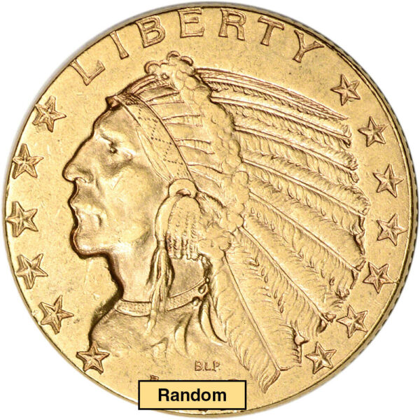 $5 Indian Half Eagle Gold Coin (XF)