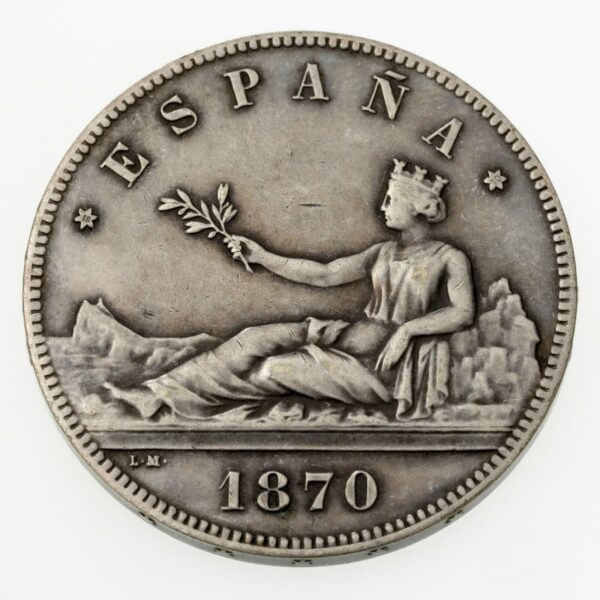 5 Pesetas Spanish Silver Coin