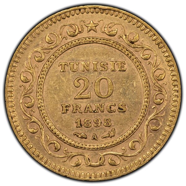 Tunisia 20 Francs Gold Coin